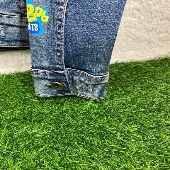 SpongeBob Denim Jean Jacket Off To The Races Women Size Medium Rare - Picture 12 of 16